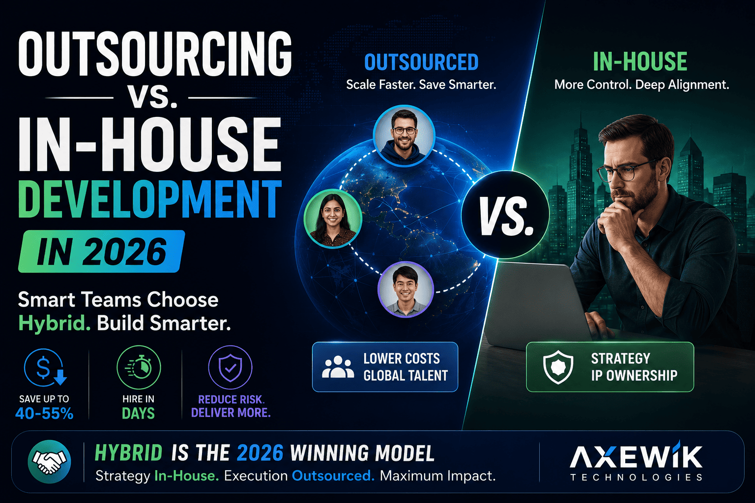 In-House vs. Outsourcing Software Development in 2026: Costs, Risks & How to Decide